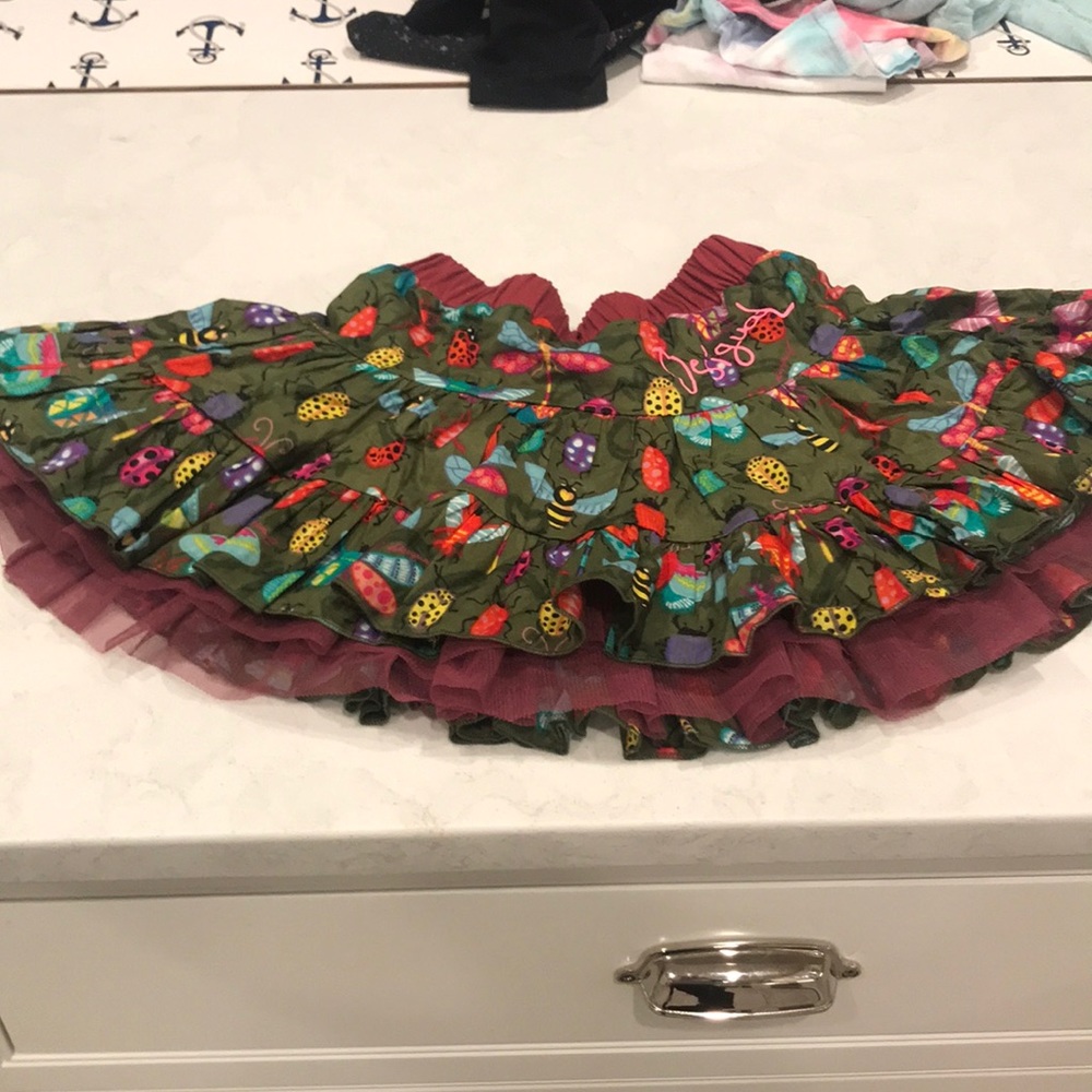 Ladybug reversible girls skirt